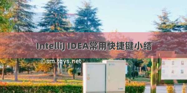 IntelliJ IDEA常用快捷键小结