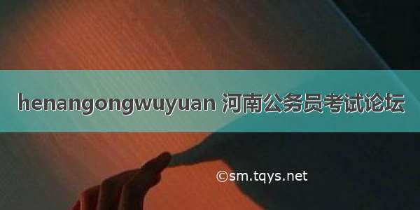 henangongwuyuan 河南公务员考试论坛