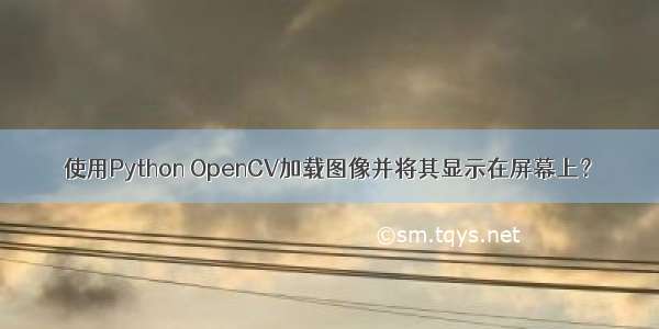 使用Python OpenCV加载图像并将其显示在屏幕上？