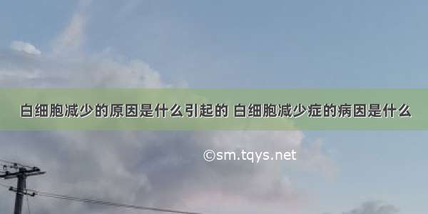 白细胞减少的原因是什么引起的 白细胞减少症的病因是什么