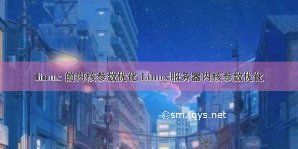 linux 的内核参数优化 Linux服务器内核参数优化