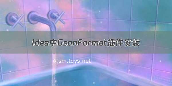 Idea中GsonFormat插件安装