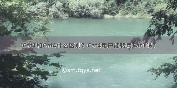 Cat1和Cat4什么区别？Cat4用户能转用Cat1吗？