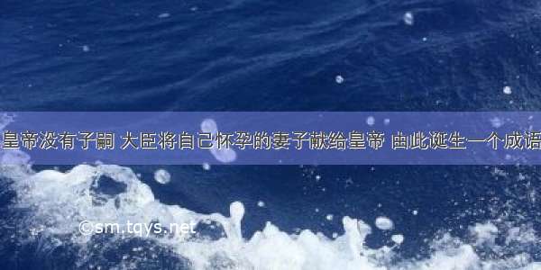 皇帝没有子嗣 大臣将自己怀孕的妻子献给皇帝 由此诞生一个成语