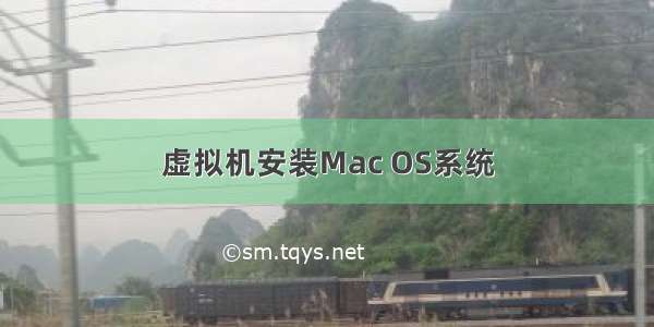 虚拟机安装Mac OS系统