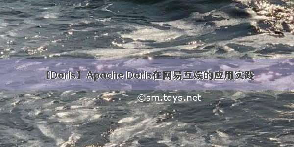 【Doris】Apache Doris在网易互娱的应用实践