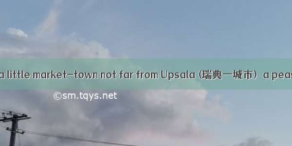 There was once  in a little market-town not far from Upsala (瑞典一城市)  a peasant who lived t