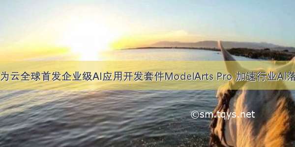 华为云全球首发企业级AI应用开发套件ModelArts Pro 加速行业AI落地