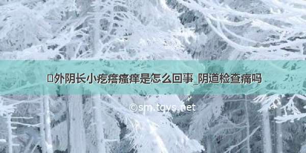 ​外阴长小疙瘩瘙痒是怎么回事_阴道检查痛吗