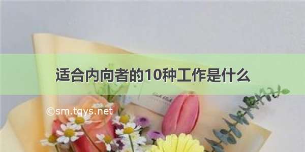 适合内向者的10种工作是什么