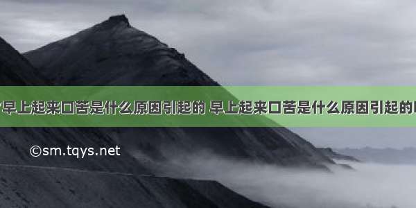 84健康/早上起来口苦是什么原因引起的 早上起来口苦是什么原因引起的吃什么药