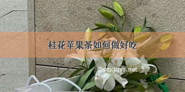 桂花苹果茶如何做好吃