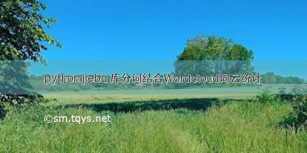 python jieba 库分词结合Wordcloud词云统计