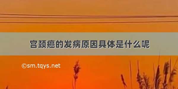 宫颈癌的发病原因具体是什么呢