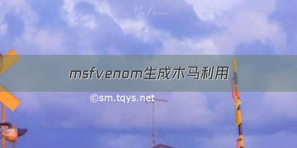 msfvenom生成木马利用