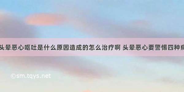 头晕恶心呕吐是什么原因造成的怎么治疗啊 头晕恶心要警惕四种病