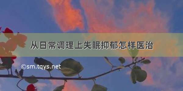 从日常调理上失眠抑郁怎样医治