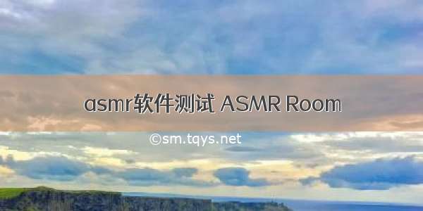 asmr软件测试 ASMR Room