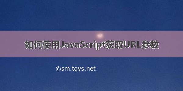 如何使用JavaScript获取URL参数