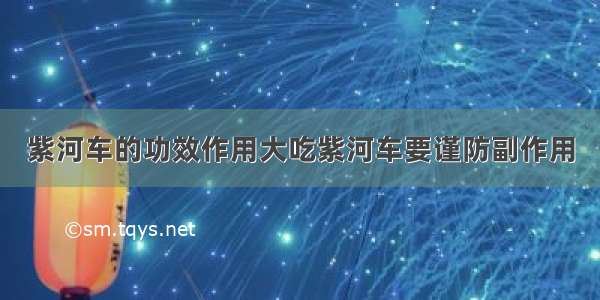 紫河车的功效作用大吃紫河车要谨防副作用