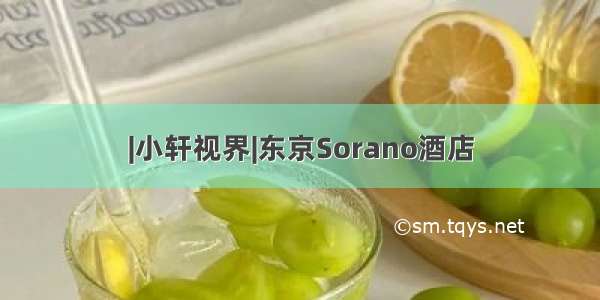 |小轩视界|东京Sorano酒店