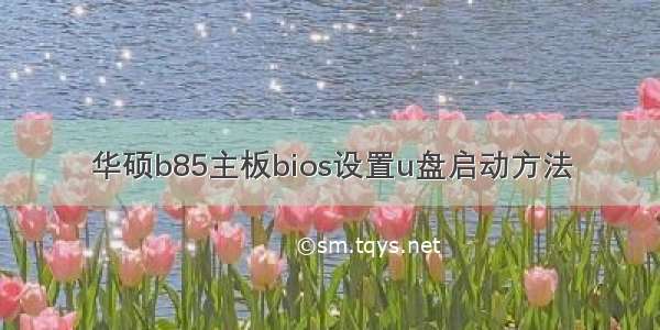 华硕b85主板bios设置u盘启动方法