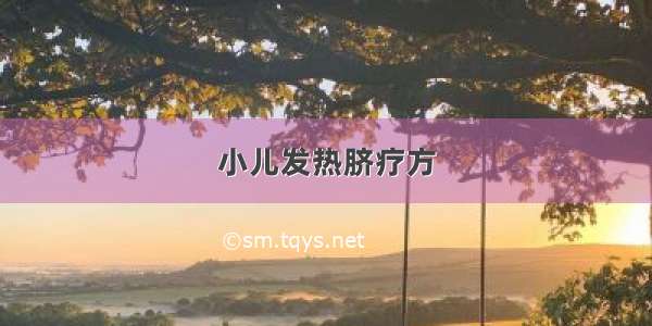 小儿发热脐疗方