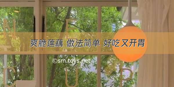 爽脆莲藕 做法简单 好吃又开胃