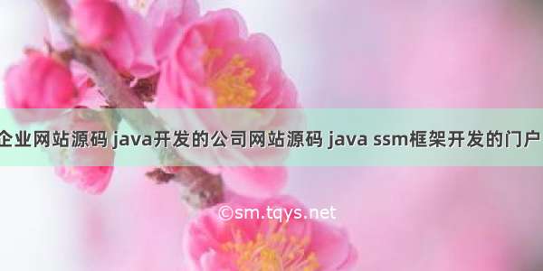 java做的企业网站源码 java开发的公司网站源码 java ssm框架开发的门户网站源码 j