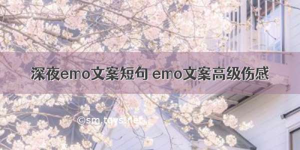 深夜emo文案短句 emo文案高级伤感