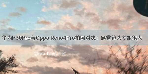 华为P30Pro与Oppo Reno4Pro拍照对决：感觉镜头差距很大