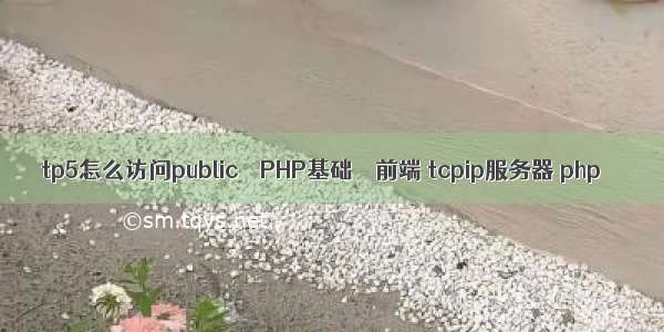 tp5怎么访问public – PHP基础 – 前端 tcpip服务器 php