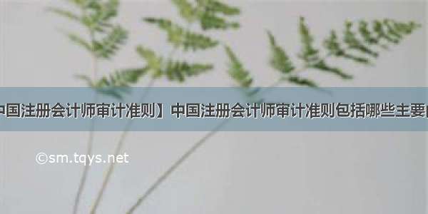 【中国注册会计师审计准则】中国注册会计师审计准则包括哪些主要内容?