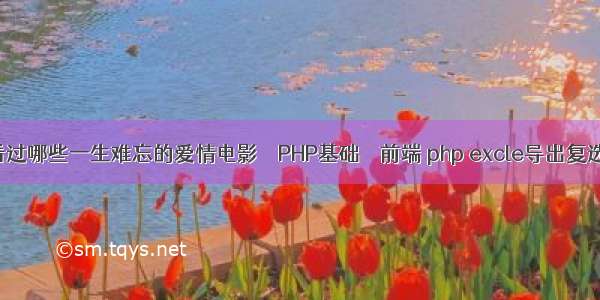 你看过哪些一生难忘的爱情电影 – PHP基础 – 前端 php excle导出复选框