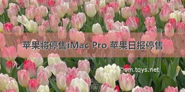 苹果将停售iMac Pro 苹果日报停售