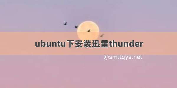ubuntu下安装迅雷thunder