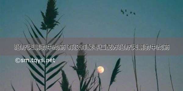 治疗失眠的中成药 有没有酸枣仁配方治疗失眠的中成药