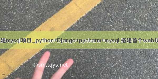 pycharm创建mysql项目_python+Django+pycharm+mysql 搭建首个web项目详解