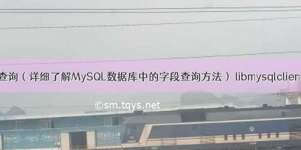 mysql字段查询（详细了解MySQL数据库中的字段查询方法） libmysqlclient-dev安装