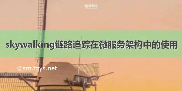 skywalking链路追踪在微服务架构中的使用