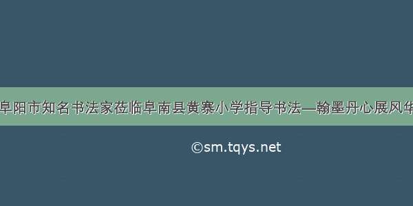 阜阳市知名书法家莅临阜南县黄寨小学指导书法—翰墨丹心展风华