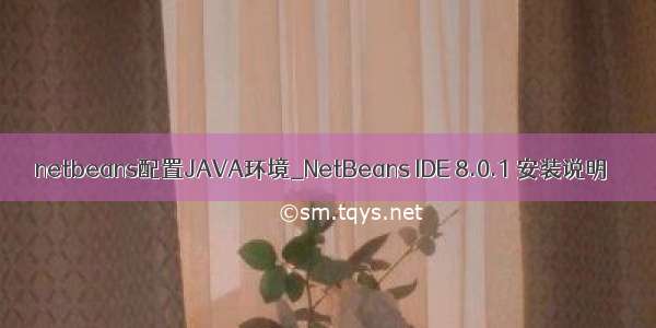 netbeans配置JAVA环境_NetBeans IDE 8.0.1 安装说明