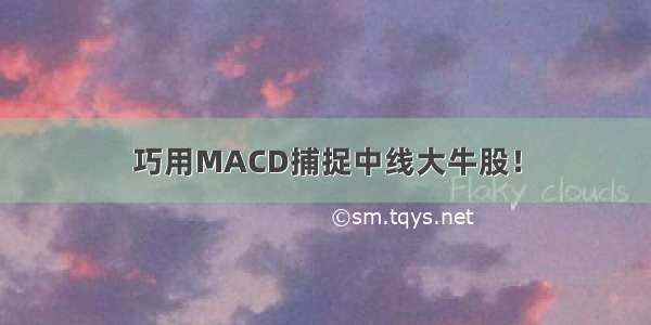 巧用MACD捕捉中线大牛股！