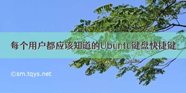 每个用户都应该知道的Ubuntu键盘快捷键