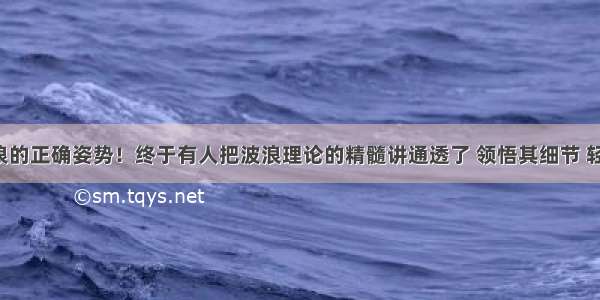 这才是数浪的正确姿势！终于有人把波浪理论的精髓讲通透了 领悟其细节 轻松知买卖！