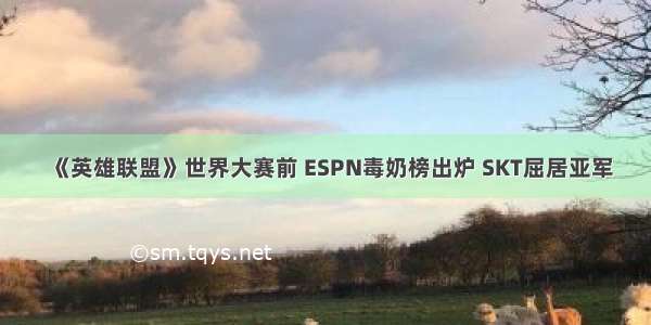 《英雄联盟》世界大赛前 ESPN毒奶榜出炉 SKT屈居亚军