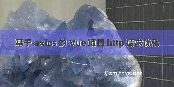 基于 axios 的 Vue 项目 http 请求优化