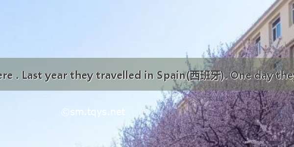 Tom and Jerry were . Last year they travelled in Spain(西班牙). One day they came into a rest