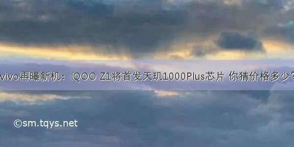 vivo再曝新机：iQOO Z1将首发天玑1000Plus芯片 你猜价格多少？