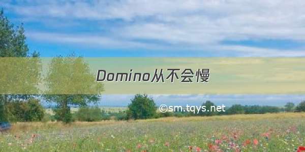 Domino从不会慢